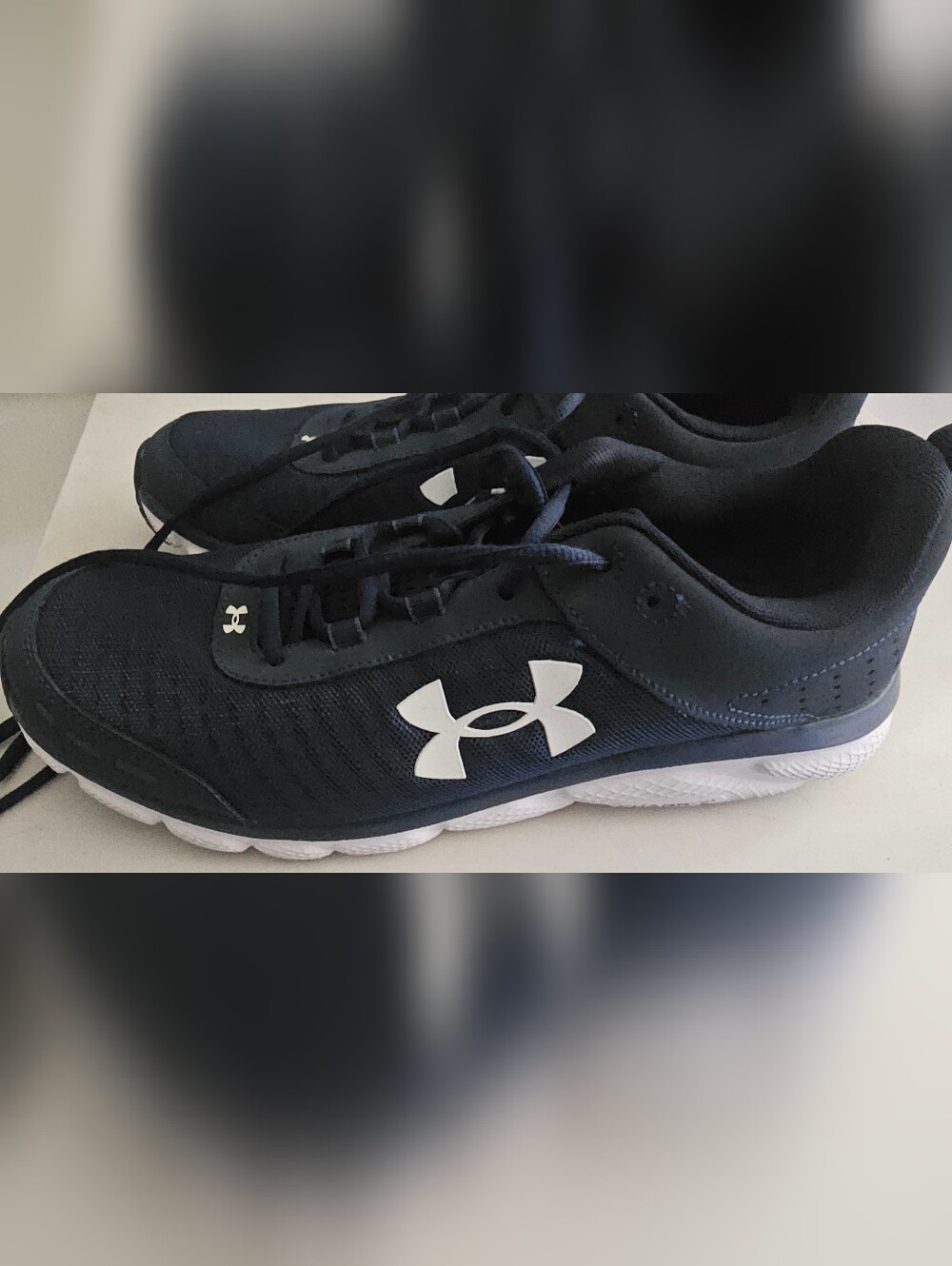 Under Armour Men's Navy Athletic Trainer with White Logo - Picture 14 of 15